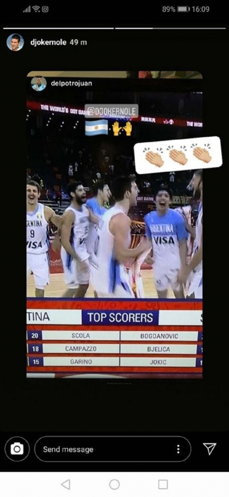 Đokovićeva podrška 