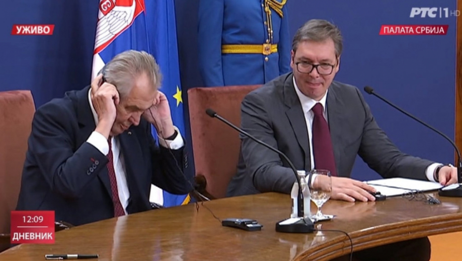 Konferencija Vučić - Zeman
