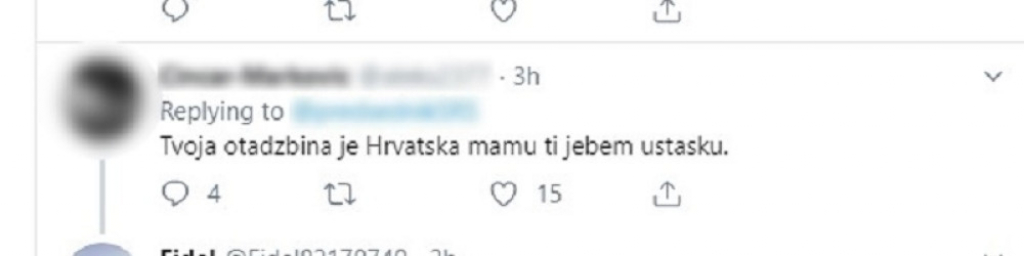 Vojislav Šešelj, Tvit, komenatari