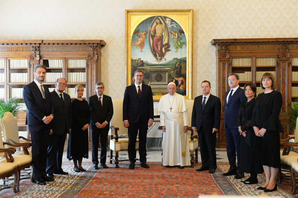 Aleksandar Vučić i papa Franja