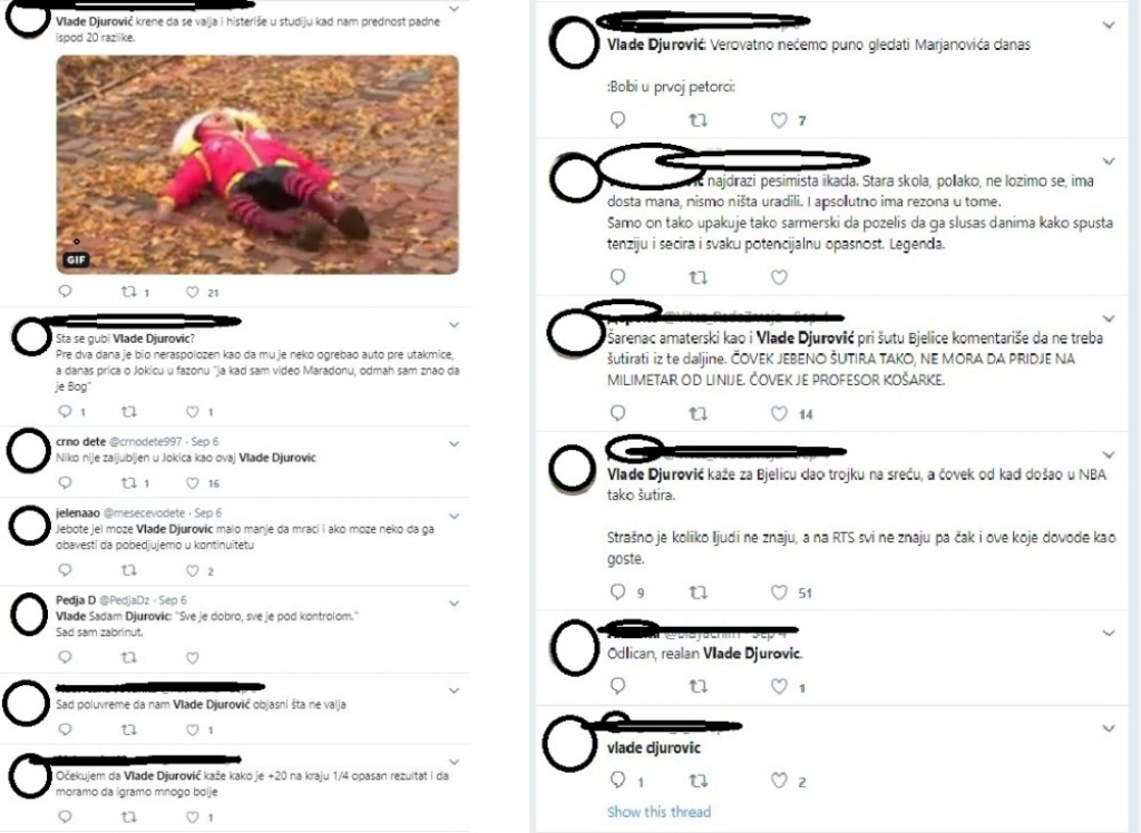 Vlade Đurović i komentari
