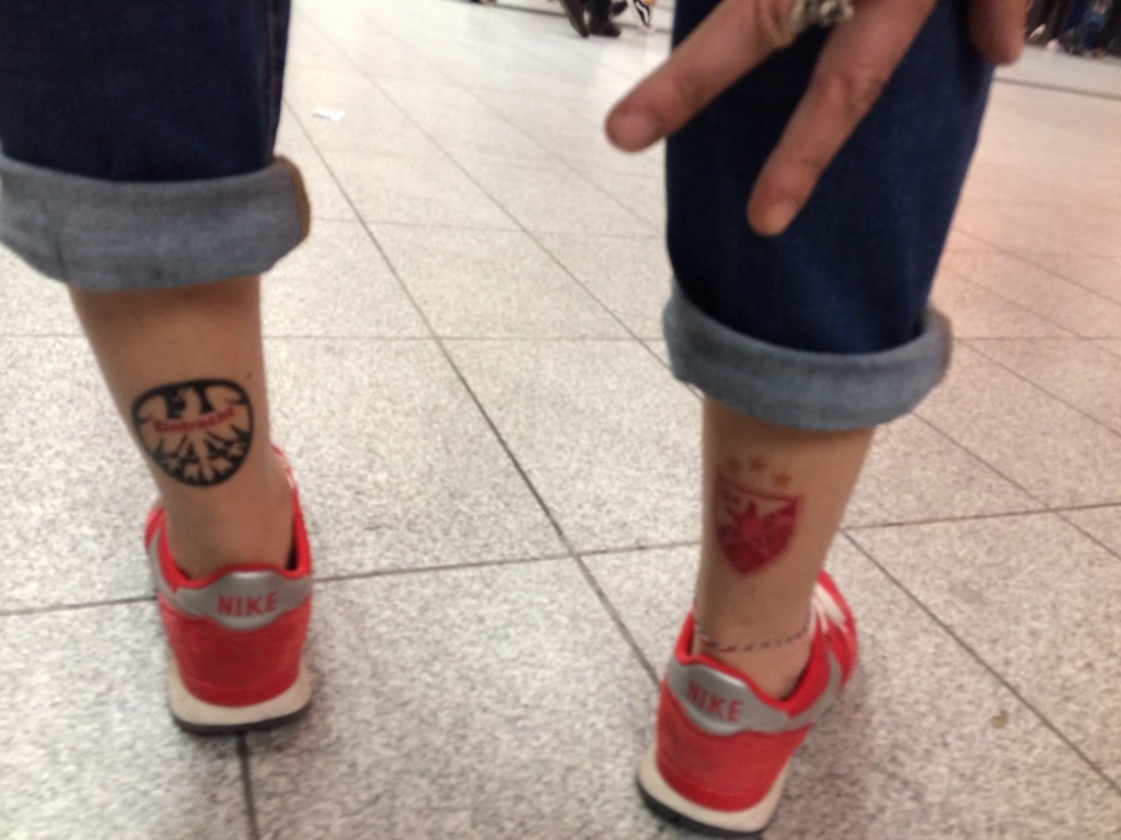 Denis Petrović, navijač Zvezde iz Frankfurta