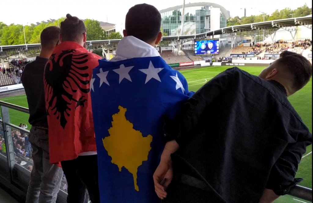 Provokacije Albanaca na meču HJK - Crvena zvezda