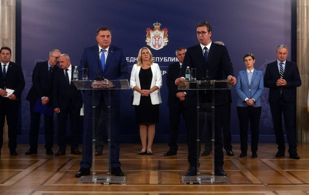 Aleksandar Vučić i Milorad Dodik