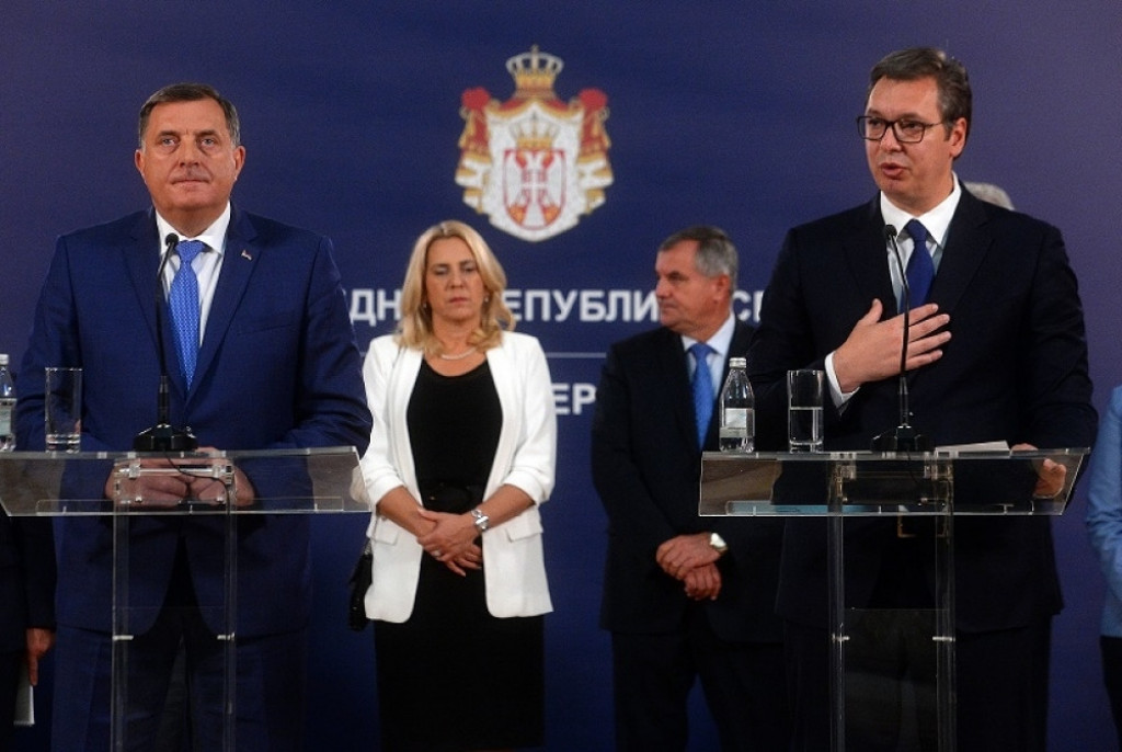 Aleksandar Vučić i Milorad Dodik