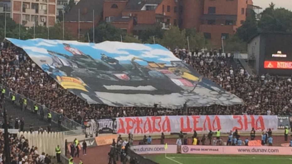 Partizan derbi koreografija