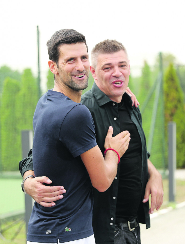 Novakov trening u Beogradu