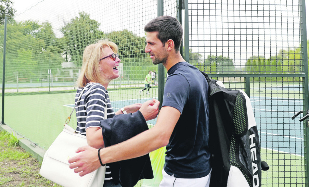 Novakov trening u Beogradu