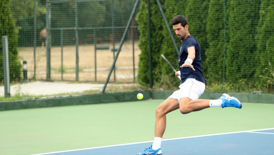 Novakov trening u Beogradu