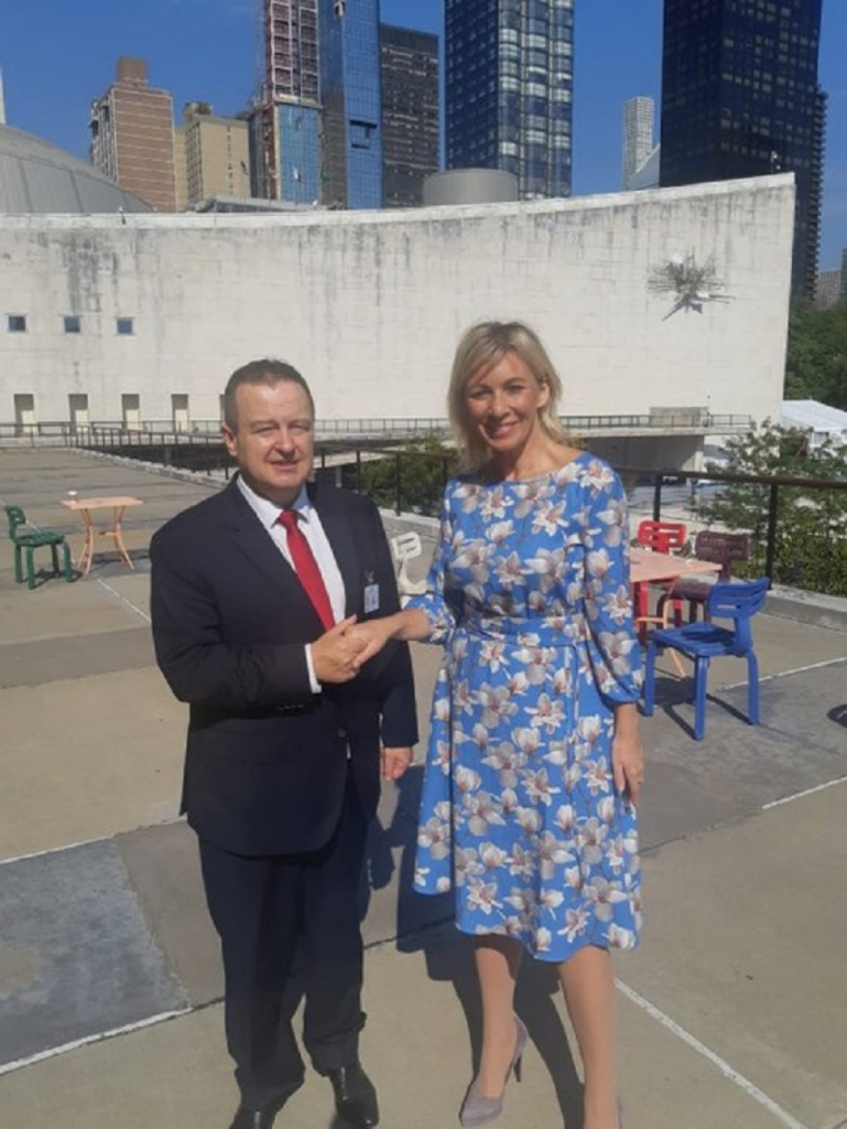 Ivica Dačić, Marija Zaharova, Njujork