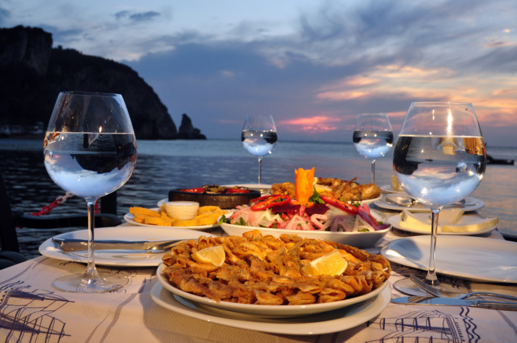 Riblji restoran, restoran