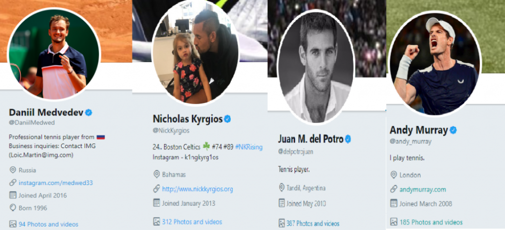 Medvedev Del Potro Marej Kirijos