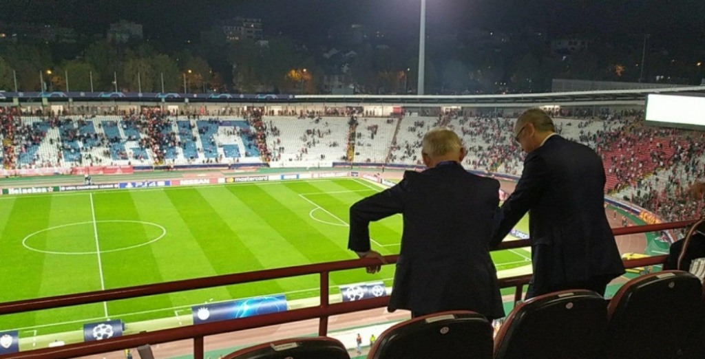 Mijailović i Terzić posmatraju trijumf Crvene zvezde