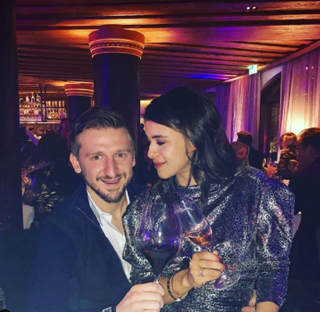 Marko Marin sa suprugom Sarom