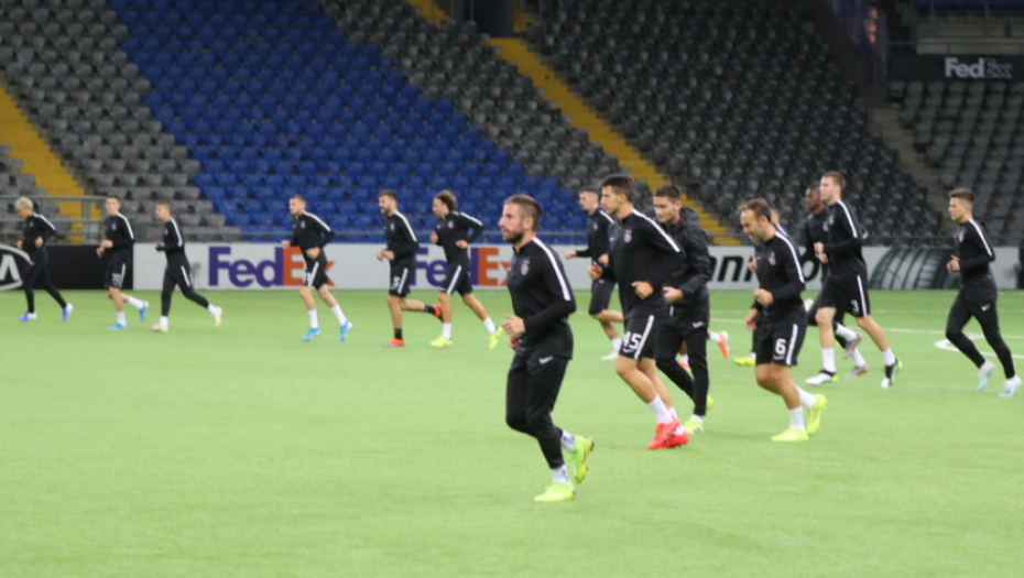 Partizan trening pred Astanu