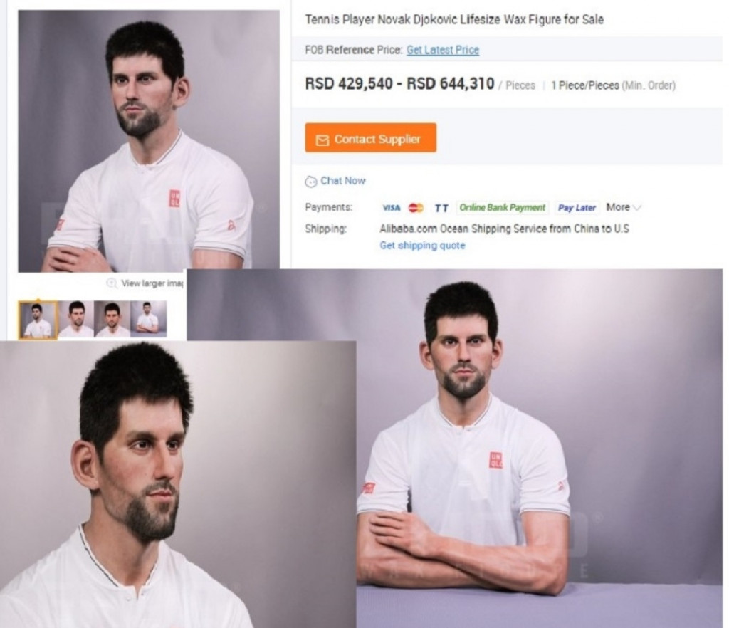 Novak Đoković voštana figura