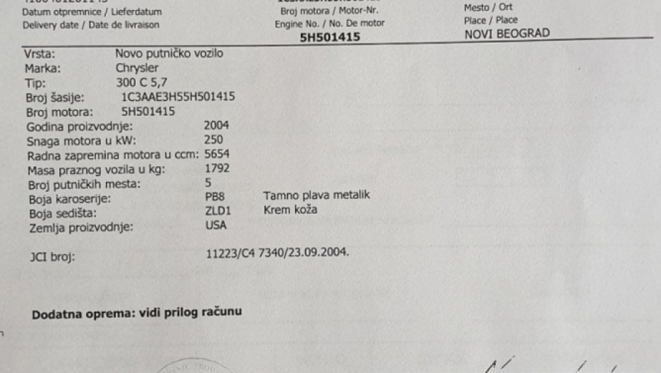 Fakture o kupovini automobila