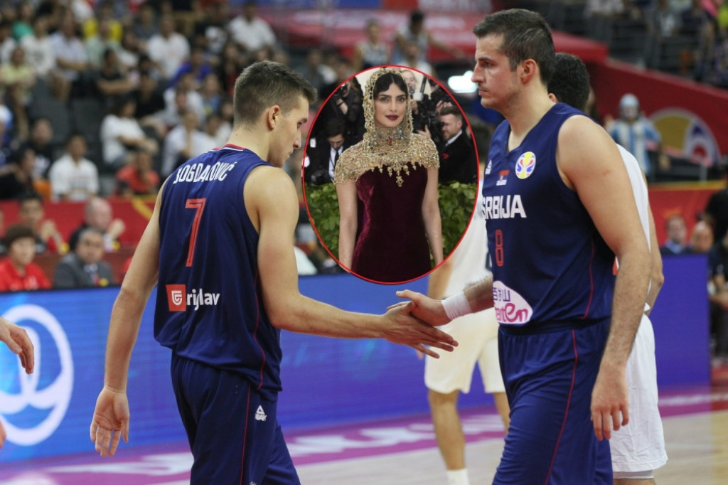 Bogdan Bogdanović, Nemanja Bjelica i Prijanka Čopra
