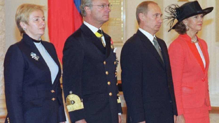 Kralj Gustaf sa Vladimirom Putinom