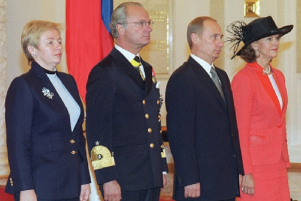 Kralj Gustaf sa Vladimirom Putinom