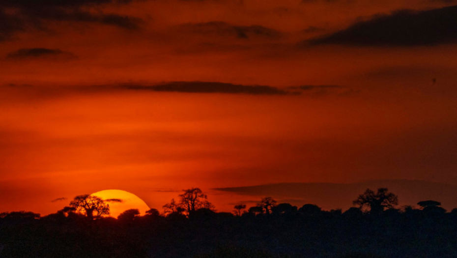 Zalazak sunca, Afrika