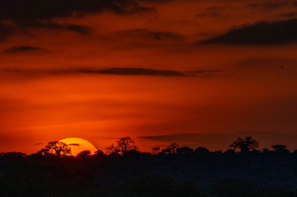 Zalazak sunca, Afrika