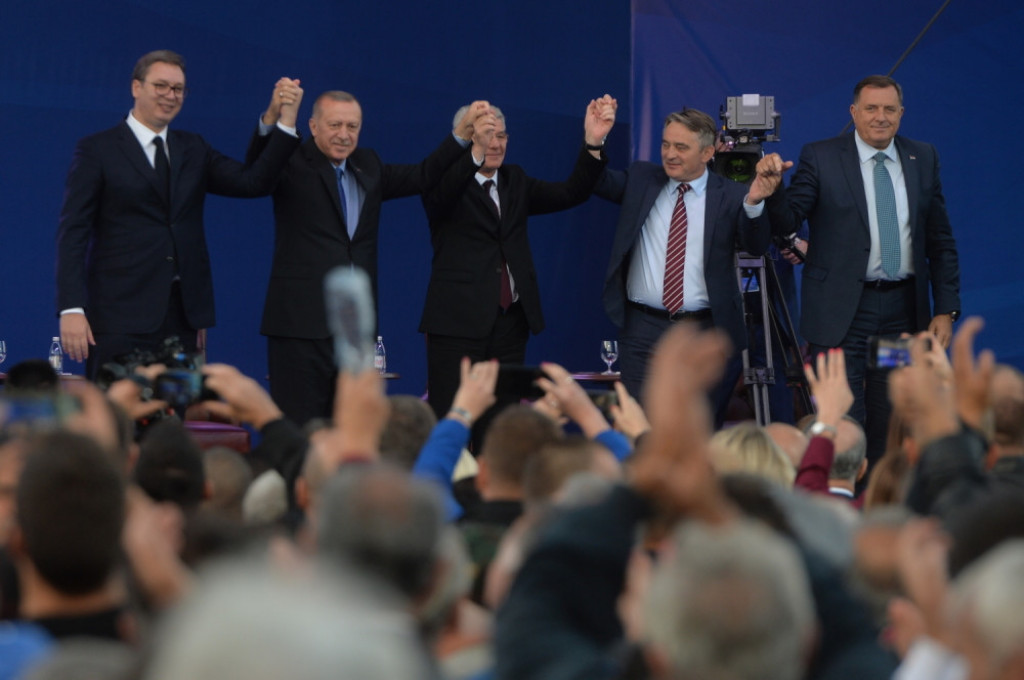 vučić, erdogan, rača, kamen temeljac