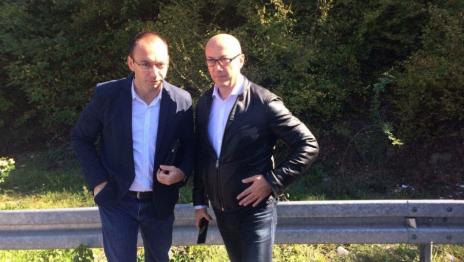 Goran Rakić na prelazu Jarinje