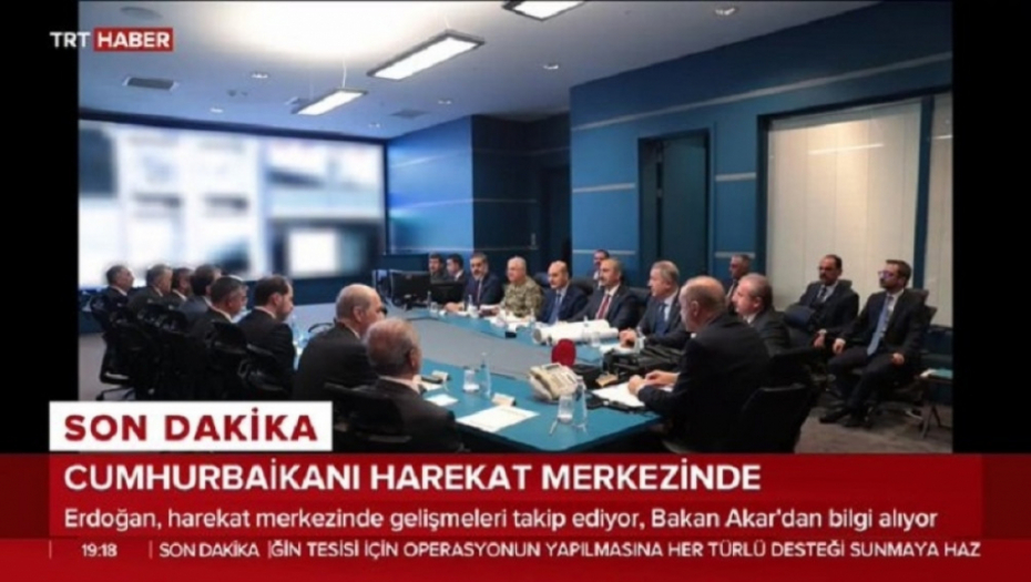 Redžep Tajip Erdogan, ratni kabinet, Sirija