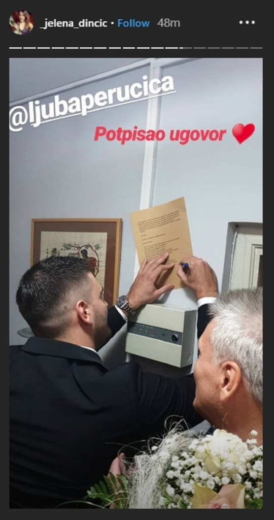 Ljuba Perućica sa budućom suprugom