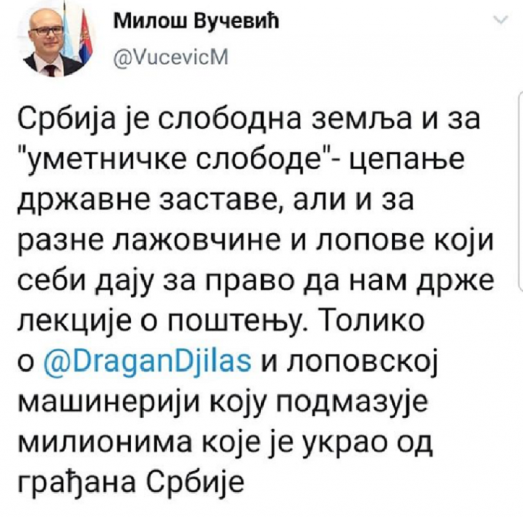 Vučević poručio opoziciji