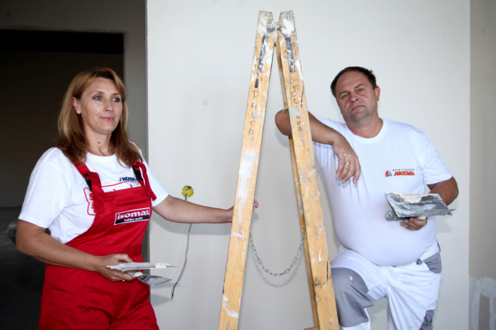 Oksana Borković, krečenje, moleraj