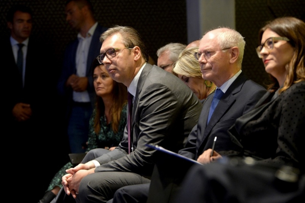 Aleksandar Vučić i Herman Van Rompej