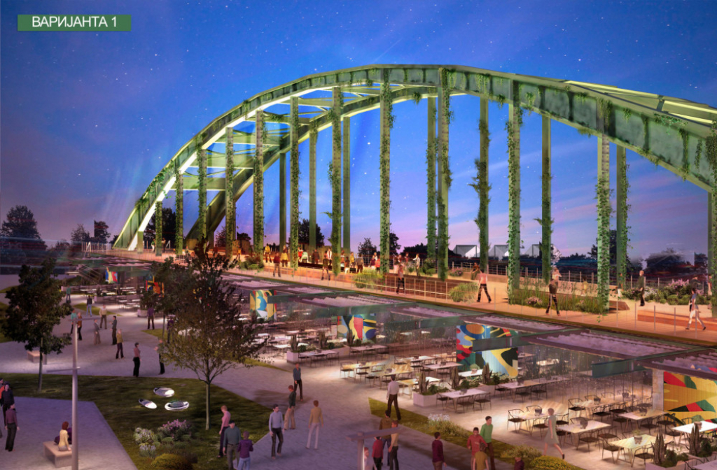 Stari savski most, varijante, izgled, Beograd