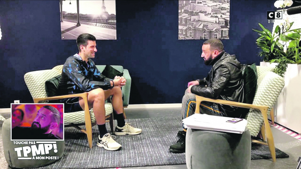 Novak na francuskoj TV8