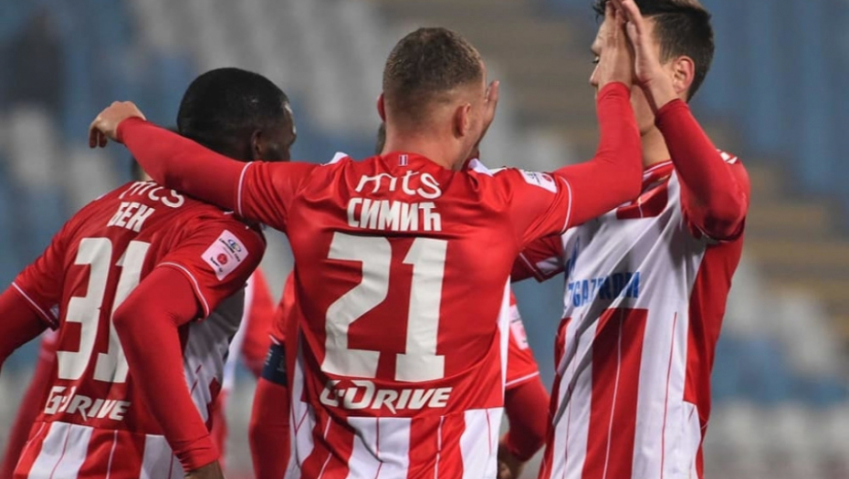 Crvena zvezda proslava: Ben, Simić, Vulić