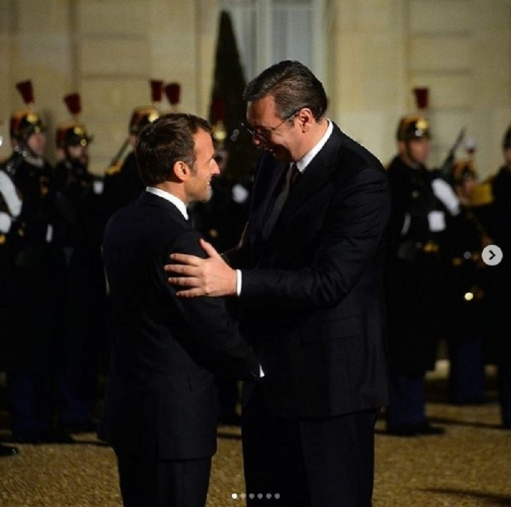 Emanuel Makron, Aleksandar Vučić, Pariz