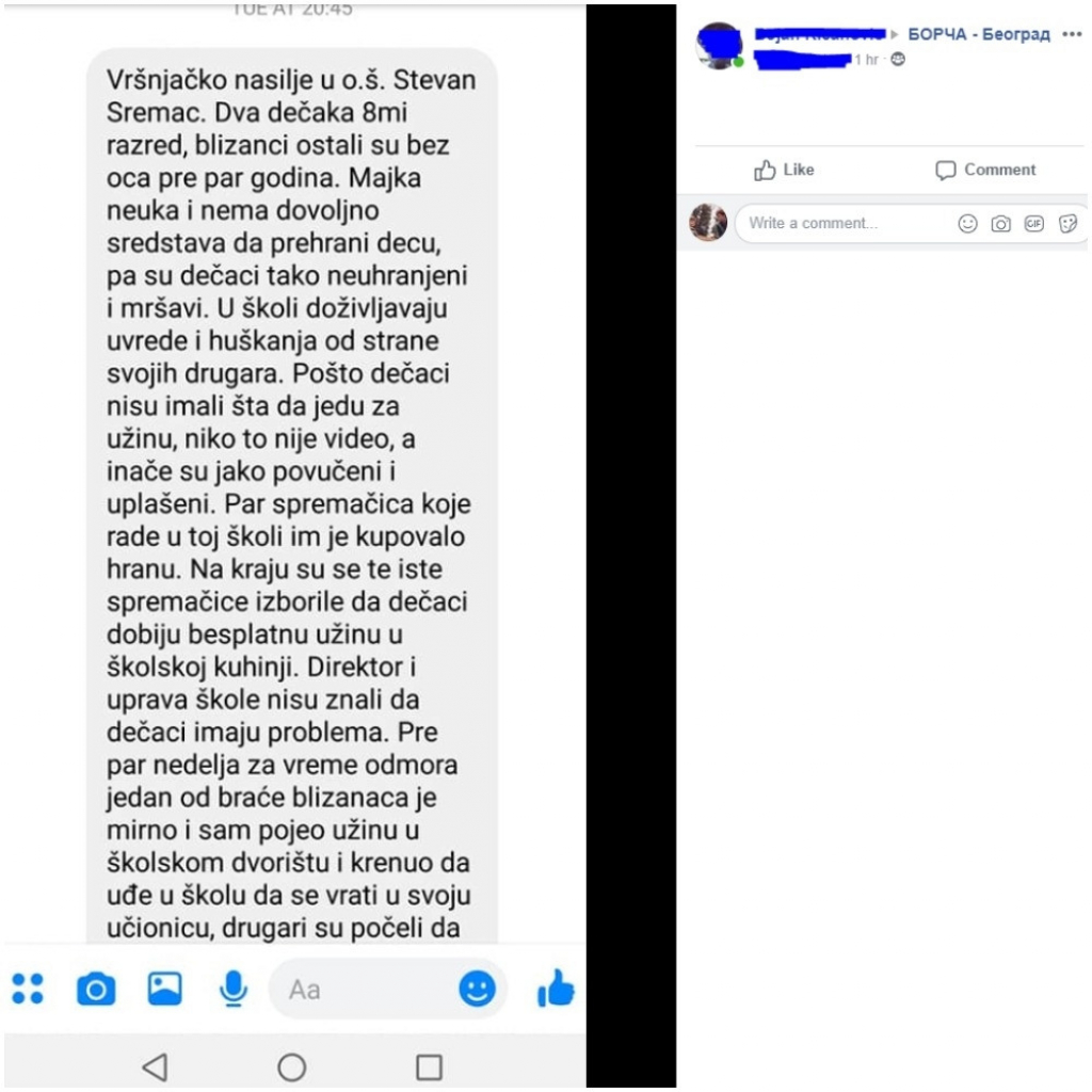 anonimna prepiska o nasilju