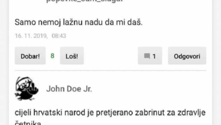 Komentari, Hrvati, Aleksandar Vučić