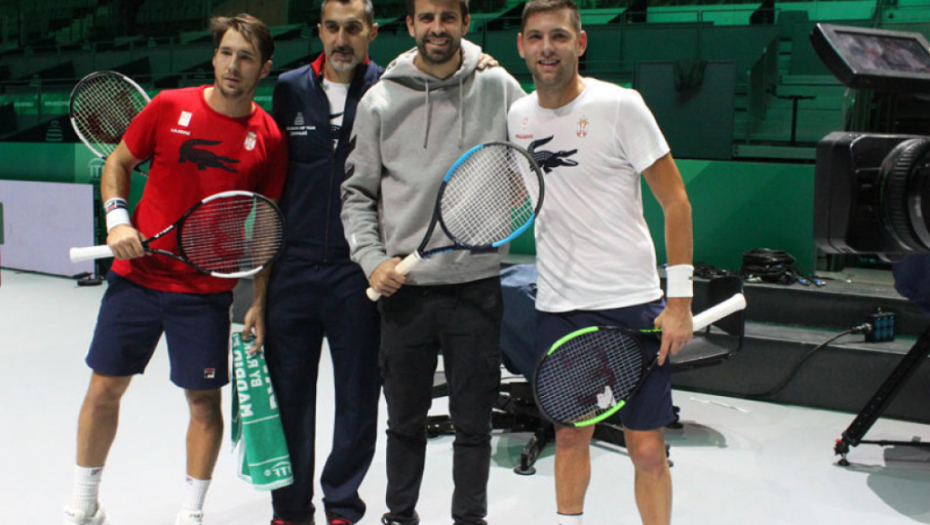 Pike u poseti teniskoj reprezentaciji