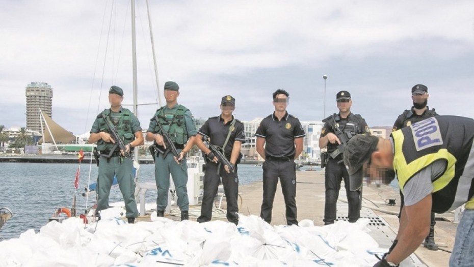 Zaplena kokaina kod Kanarskih ostrva