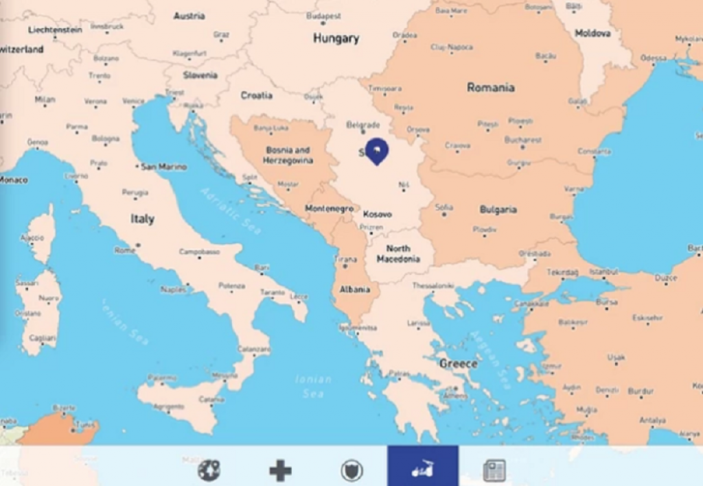 Mapa opasnih destinacija