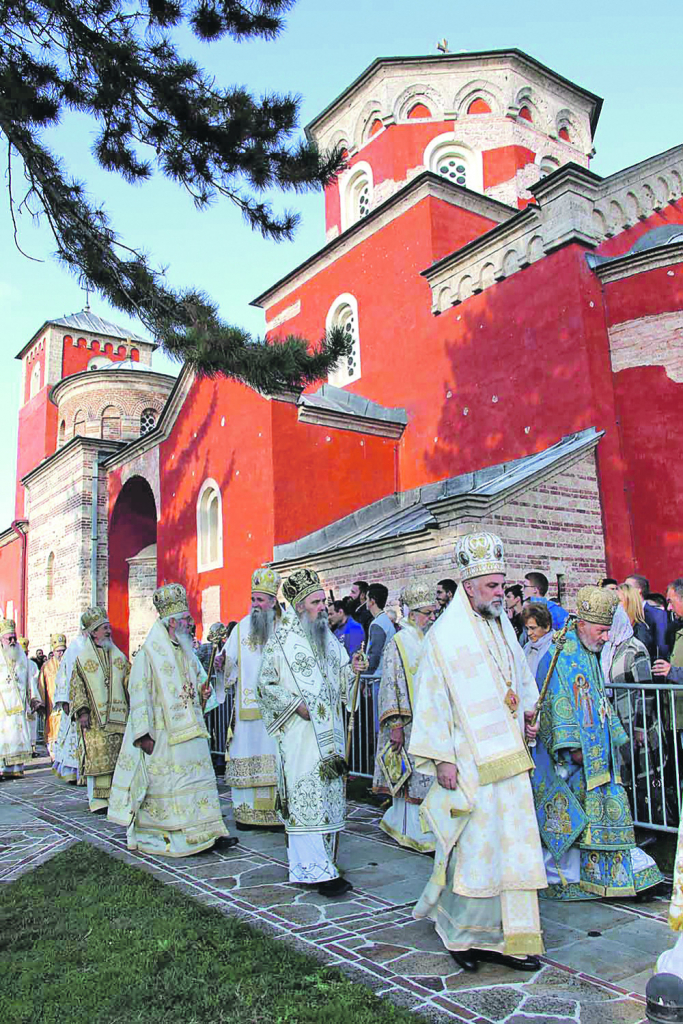 Grigorije sa vladikama u Žiči