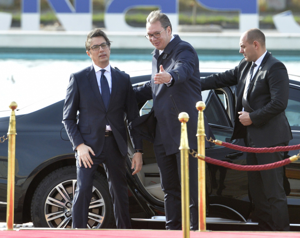 Aleksandar Vučić i Stevo Pendarovski