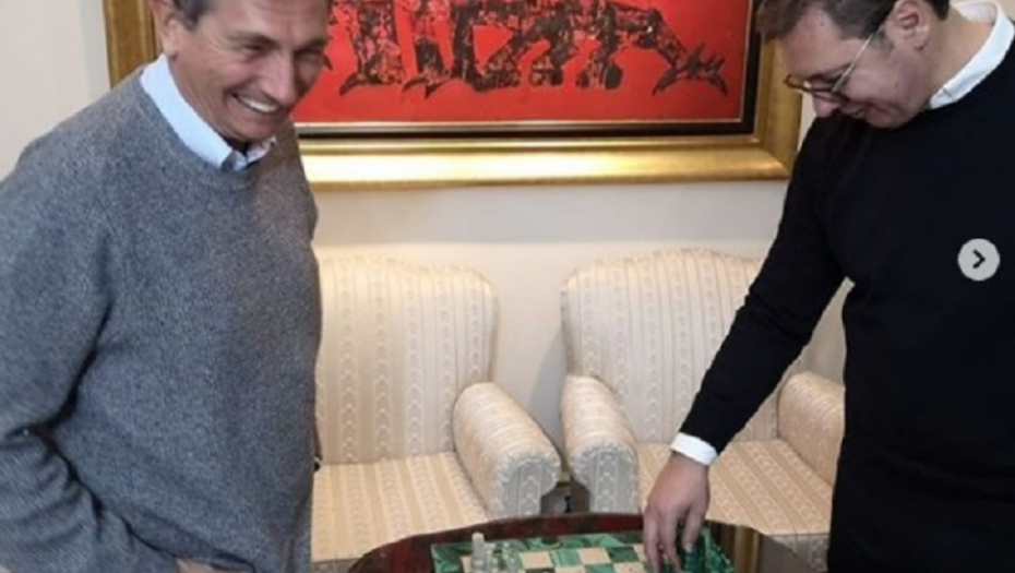 aleksandar vučić, borut pahor, šah