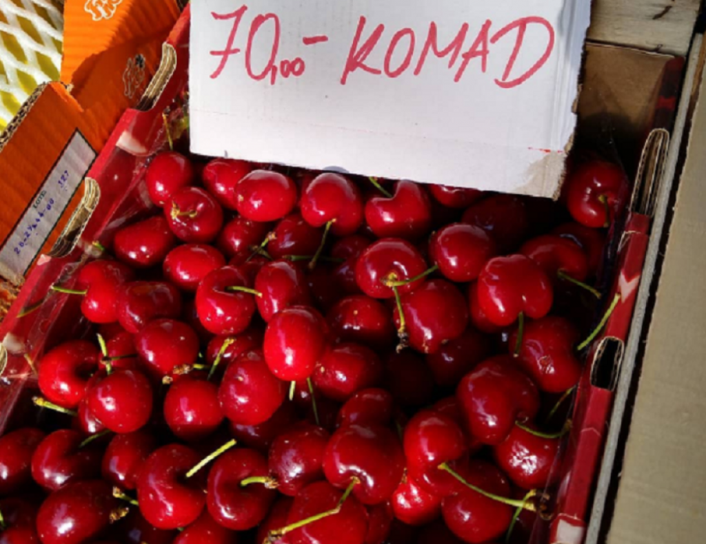 Trešnje na pijaci