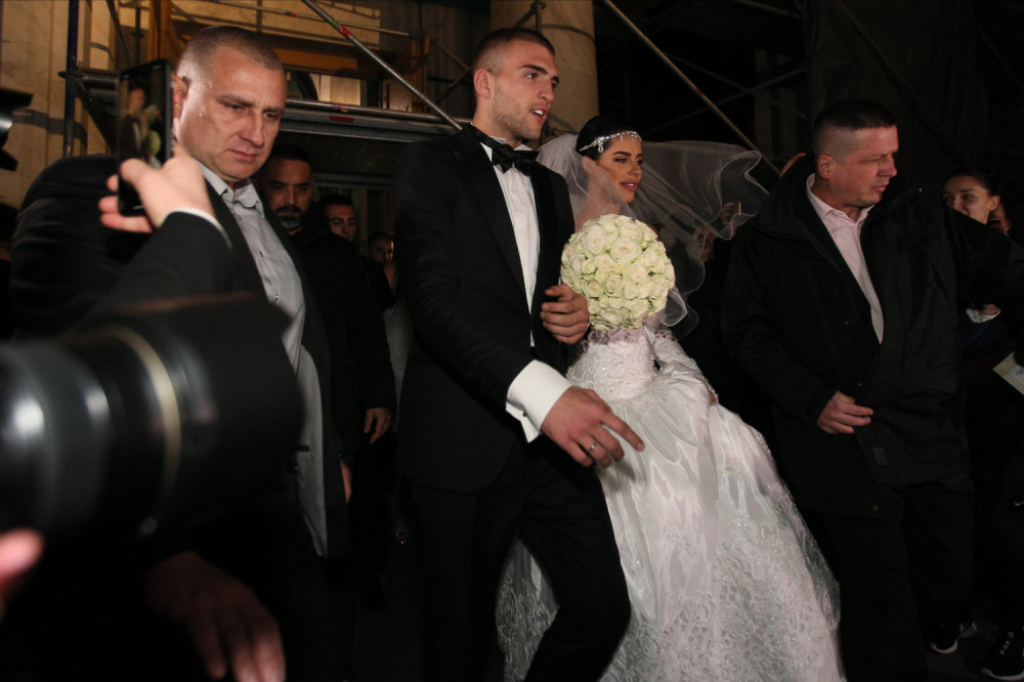 Veljko Ražnatović, Bogdana Rodić, svadba