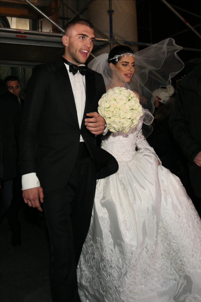 Veljko Ražnatović, Bogdana Rodić, svadba