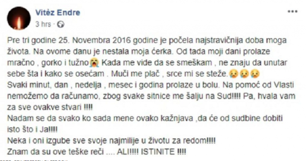 Status oca Barbare Vitez