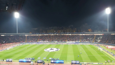 tribine na meču Crvena zvezda - Bajern